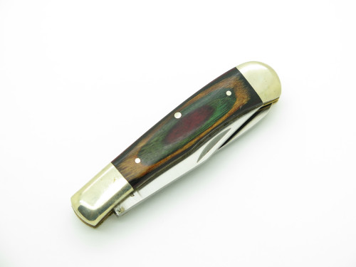 Vintage Frost Cutlery Seki Japan 3" Trapper Wood Handle Folding Pocket Knife