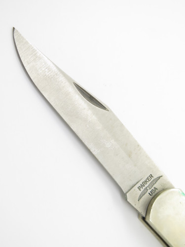 Vintage Parker A139P USA 5" Wood Handle Folding Hunter Pocket Knife