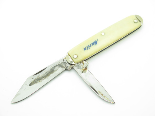 Vintage Colonial USA Marlin Arms Rifle Gun Advertising Folding Pocket Knife