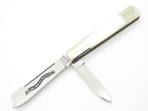 Vtg Parker Seki Japan Onearm Pillbuster Pearl MOP Folding Pocket Jack Knife