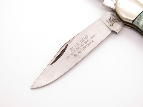 Vintage 1997 Bulldog Pit Bull Solingen Germany Copperhead Folding Pocket Knife