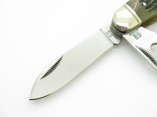 Rough Rider RR1987 Kamp King Jigged Handle Folding Multitool Pocket Knife