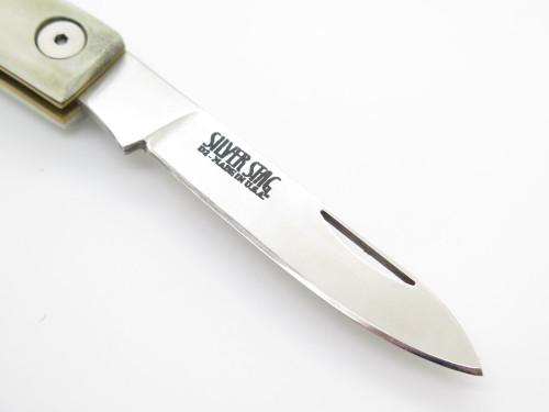 Silver Stag USA Stag Handle Slipjoint D2 Blade Folding Lockback Pocket Knife