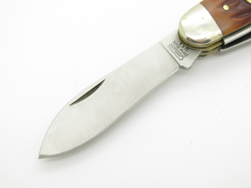 Vintage Camillus New York Delrin Handle Multi Tool Folding Pocket Camp Knife