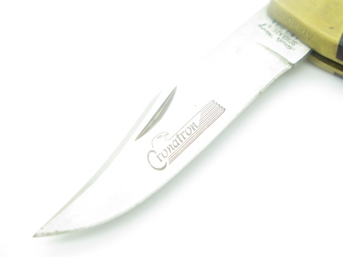 Vintage Schrade USA Uncle Henry LB-7 Cronatron Folding Hunter Lockback Knife