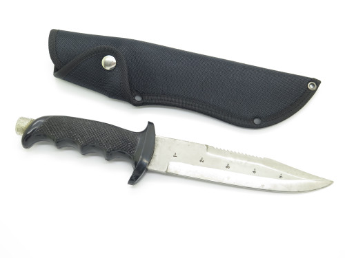 Vintage 1970s Tak Fukuta Explorer Seki Japan Saw Fixed 5.75" Blade Dive Knife