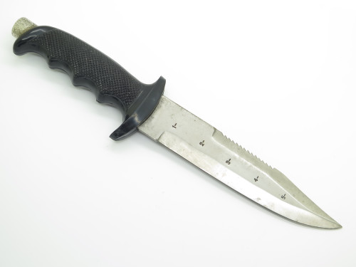 Vintage 1970s Tak Fukuta Explorer Seki Japan Saw Fixed 5.75" Blade Dive Knife