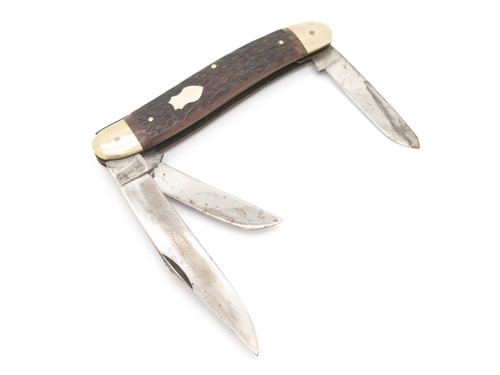 Vtg Carl Schlieper Eye Solingen Germany Jumbo 5.5" Stockman Folding Pocket Knife