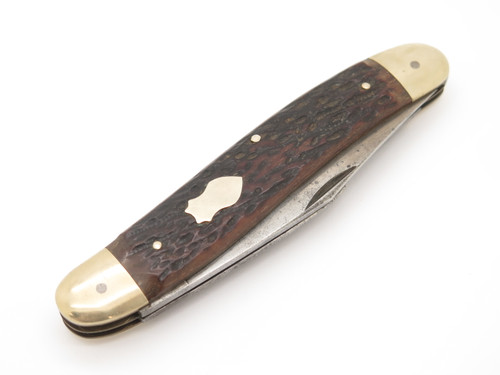 Vtg Carl Schlieper Eye Solingen Germany Jumbo 5.5" Stockman Folding Pocket Knife