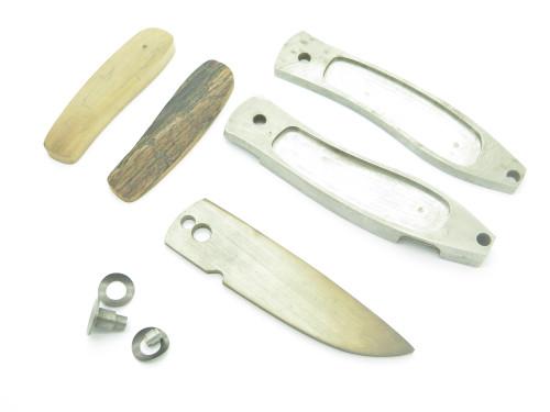 Vintage Barry Wood Mike Irie USA Swinglock Folding Pocket Knife (Unfinished)