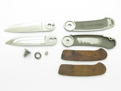 Vintage PCC Pacific Cutlery Barry Wood Swinglock Knife (Partially Completed #8)