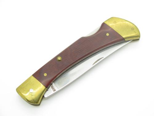 Vintage Craftsman 5232 (Schrade Camillus) USA Wood Handle Folding Pocket Knife