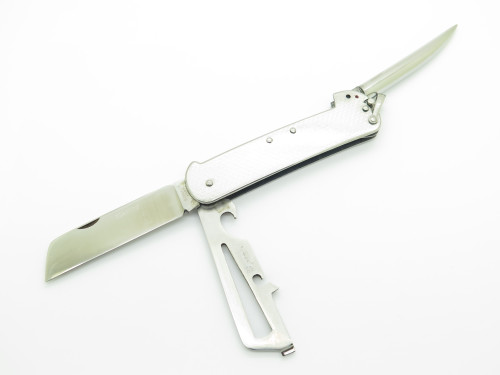 Vintage Bargeon Inox France 3762 Stainless Sailor Marlin Spike Rigging Knife