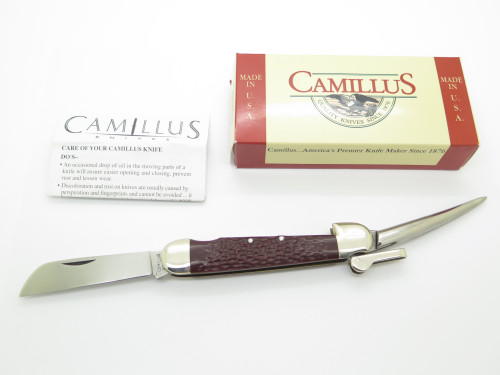 Vintage Camillus USA Yachtsman Marlin Spike Rope Sailor Rigging Folding Knife