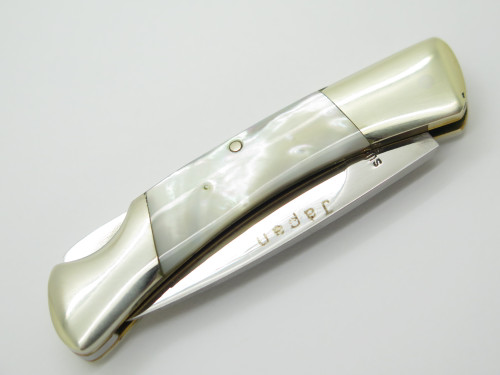 Vintage 1980s Frost Seizo Imai Seki Japan 2.75" Pearl MOP Folding Lockback Knife