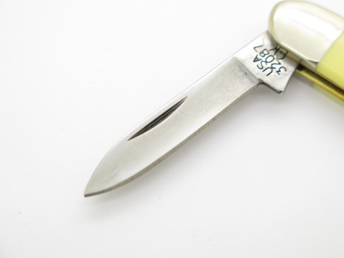 2018 Case XX 32087 CV USA Stockman Yellow Handle Folding Pocket Knife