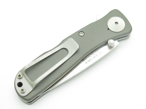 Vtg SOG Twitch II USA Green Aluminum Handle Assisted Folding Pocket Knife