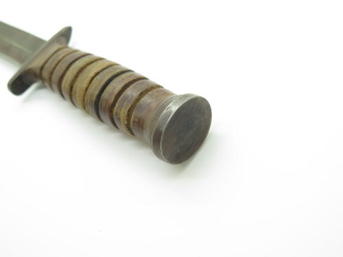 Vintage US M3 1943 Reproduction Marine Fixed Blade Fighting Knife M8A1 Scabbard