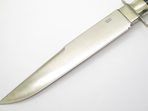 Custom Russell Knives Mountain Man Bowie Buffalo Horn Fixed Blade Hunting Knife