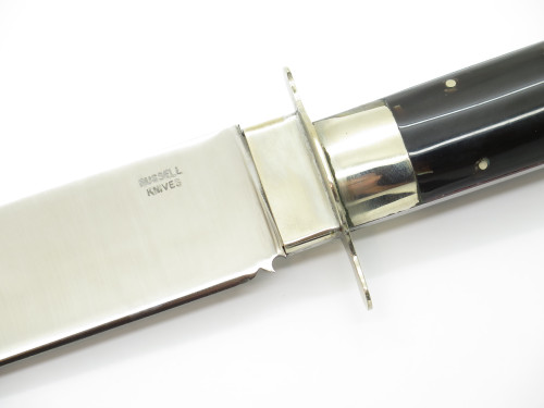 Custom Russell Knives Mountain Man Bowie Buffalo Horn Fixed Blade Hunting Knife