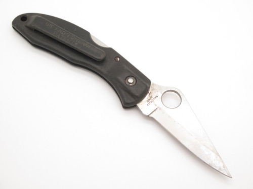 Vintage Spyderco Delica Clipit FRN G-2 Seki Japan Folding Lockback Pocket Knife