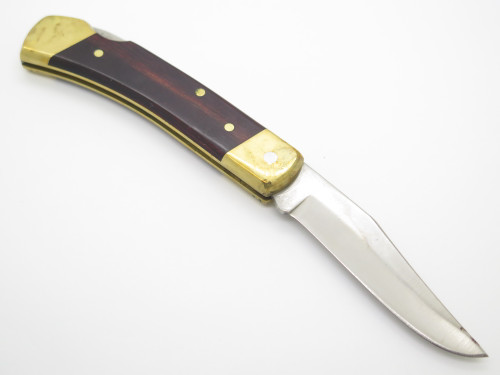 Vintage Schrade Uncle Henry Smokey LB5 USA Wood Handle Lockback Pocket Knife