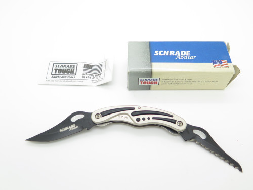 Vintage Schrade Avatar AV22 USA 4.25" Double Linerlock Folding Pocket Knife