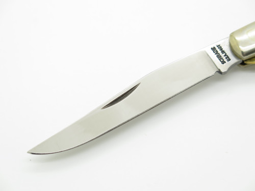 Vtg Schrade Old Timer Gunstock Trapper 194OT USA Linerlock Folding Pocket Knife