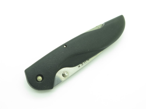 2002 Buck 465 Access 3.0 Lightweight Black Handle Lockback Folding Pocket Knife