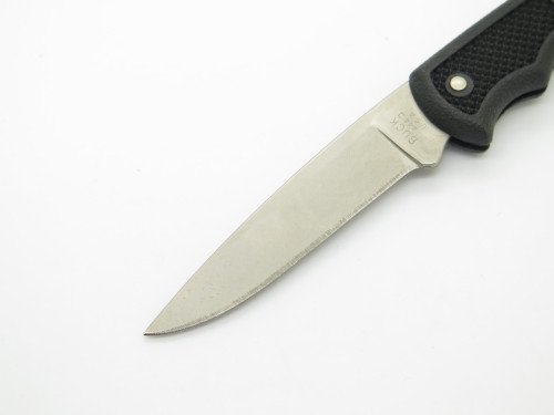 2000 Buck 444 Bucklite Lightweight Black Handle Lockback Folding Pocket Knife