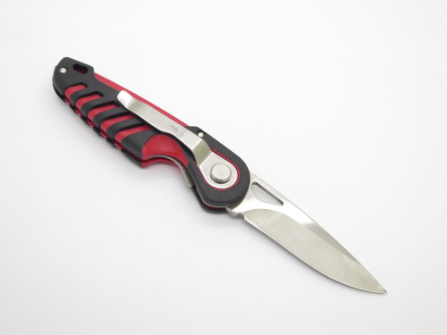 Chuck Buck Signature 282 NXT USA Red Handle Folding Linerlock Pocket Knife