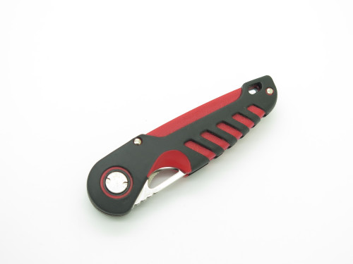 Chuck Buck Signature 282 NXT USA Red Handle Folding Linerlock Pocket Knife