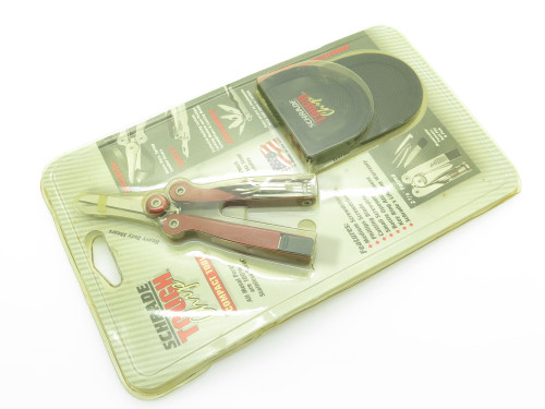 Vintage Schrade Knives ST2 Tough Chip USA Red Folding Multi Tool Shears