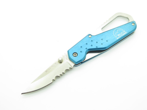 Buck Whittaker 752T Approach Blue Aluminum Handle Folding Linerlock Pocket Knife