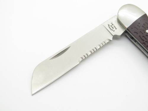 Rare Colonial USA Jigged Handle Marlin Spike Sailor Rigging Folding Knife