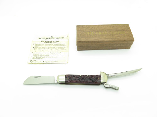 Vintage 1970s Schrade Walden 735 USA Marlin Spike Sailor Rigging Folding Knife