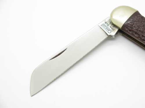 Vintage Camillus USA Delrin Handle Marlin Spike Sailor Rigging Folding Knife