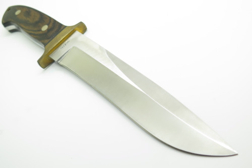 Vintage Tak Fukuta Bullet Inlay Custom Seki Japan Fixed Bowie Hunting Knife
