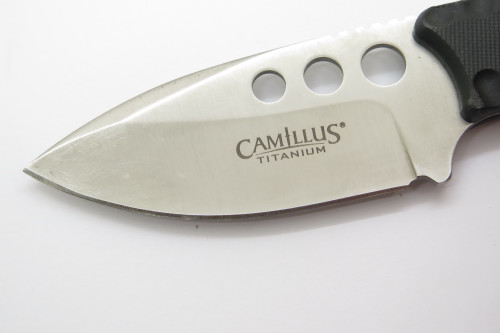 Camillus Titanium Compact Fixed Blade Skinner Hunting Knife & Sheath