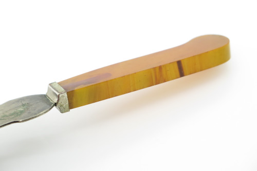 Vtg 1833-1933 Chicago Commemorative World Fair Green Duck Letter Opener Knife