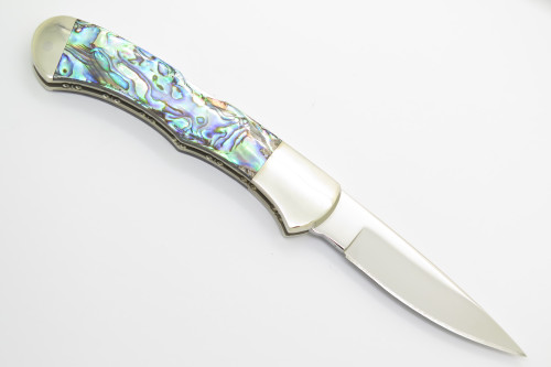 2005 Buck 532 Custom Bucklock Limited Paua Shell Folding Lockback Pocket Knife