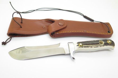 '98 Puma 11 6374 White Hunter II Solingen Germany Stag Fixed Blade Hunting Knife
