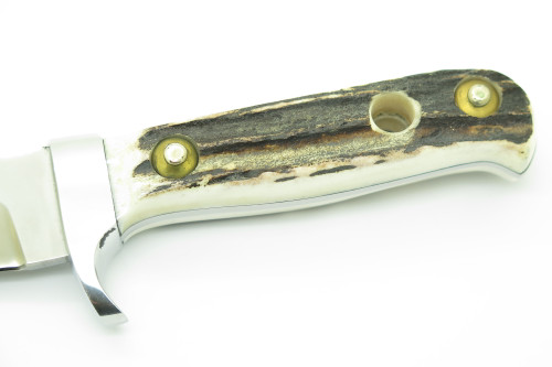 '98 Puma 11 6374 White Hunter II Solingen Germany Stag Fixed Blade Hunting Knife