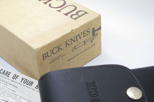 Vintage 1960s Buck 115 Twin Set 1 One Liner 103 118 Fixed Blade Hunting Knife