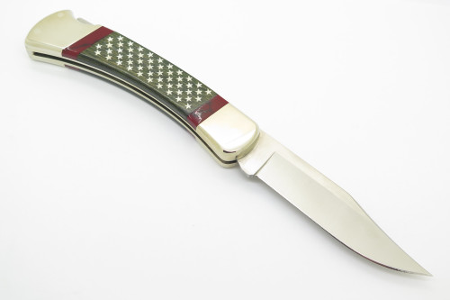 Buck 110BLSUSA 110 Stars & Stripes Limited 50th Anniversary Folding Hunter Knife