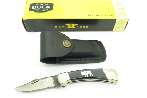 Custom '08 Chuck Buck Signature 112 Ranger Buffalo Horn Folding Hunter Knife