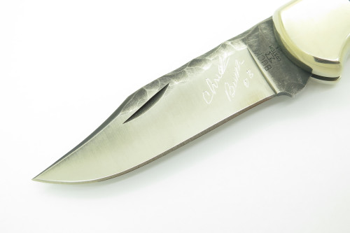 Custom '08 Chuck Buck Signature 112 Ranger Buffalo Horn Folding Hunter Knife