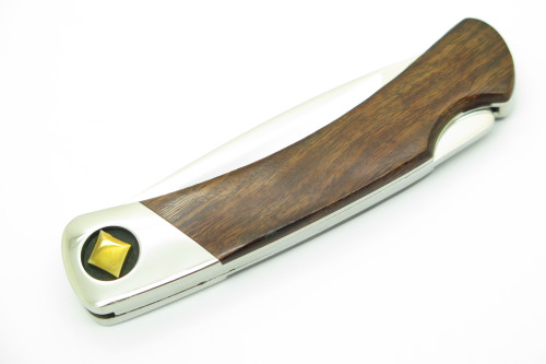 2015 Buck 500 Duke Wood Diamond Poker Card Limited Folding Lockback Pocket Knife