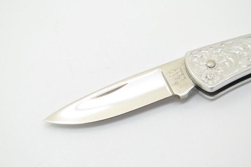 Vintage Buck USA 515 505 Classic Aluminum Scroll Folding Lockback Pocket Knife
