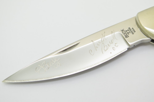2005 Buck 532 Custom Bucklock Limited Folding Pocket Knife Chuck & CJ Signed